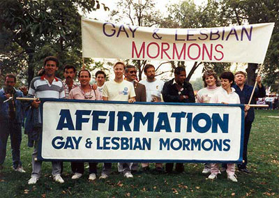 Washington DC, 11 October 1987. Affirmation members march in the largest lesbian and gay rights rally to that date, with more than half a million people participating.
