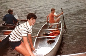 Canoeing as a boy scout