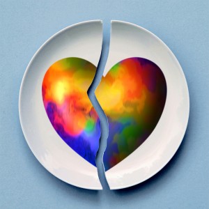 coração-arco-íris partido-gay