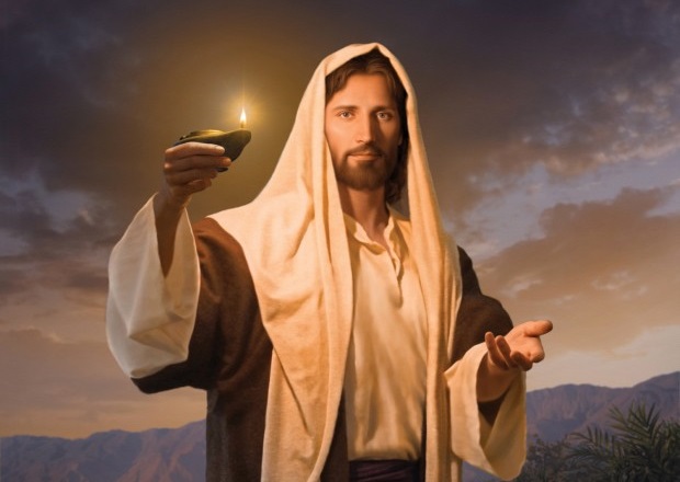jesus com lampara