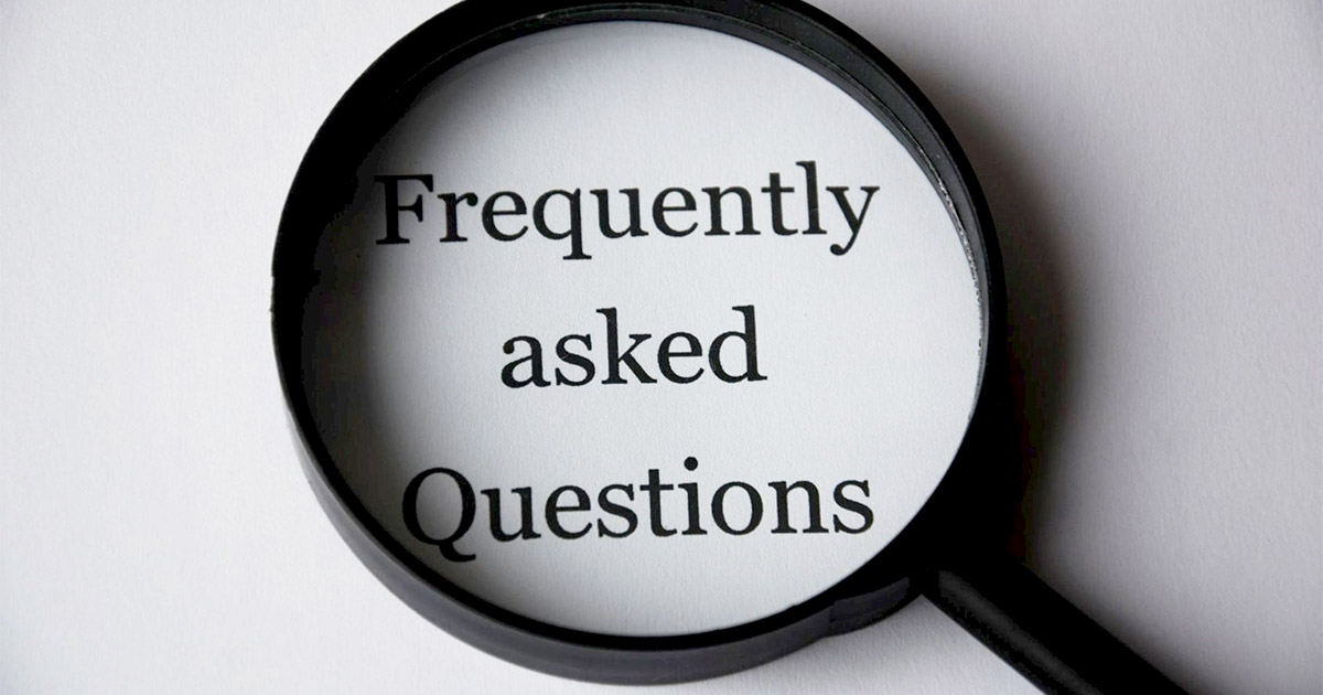 Frequently Asked Questions FAQ Magnifying Glass