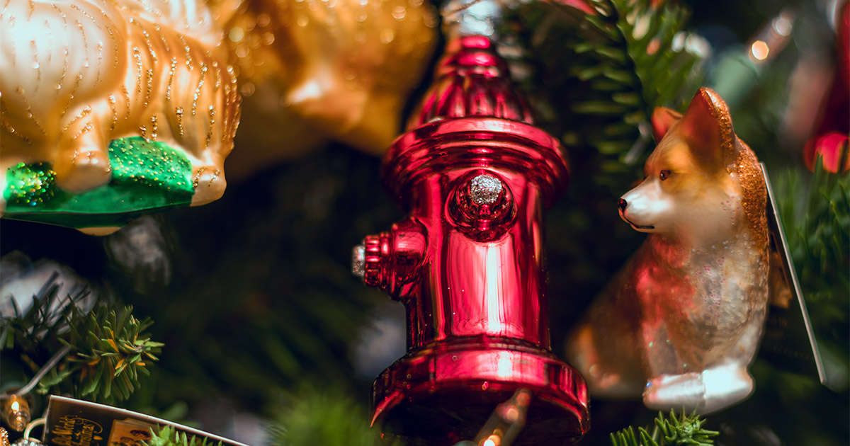 Christmas Fire Hydrant