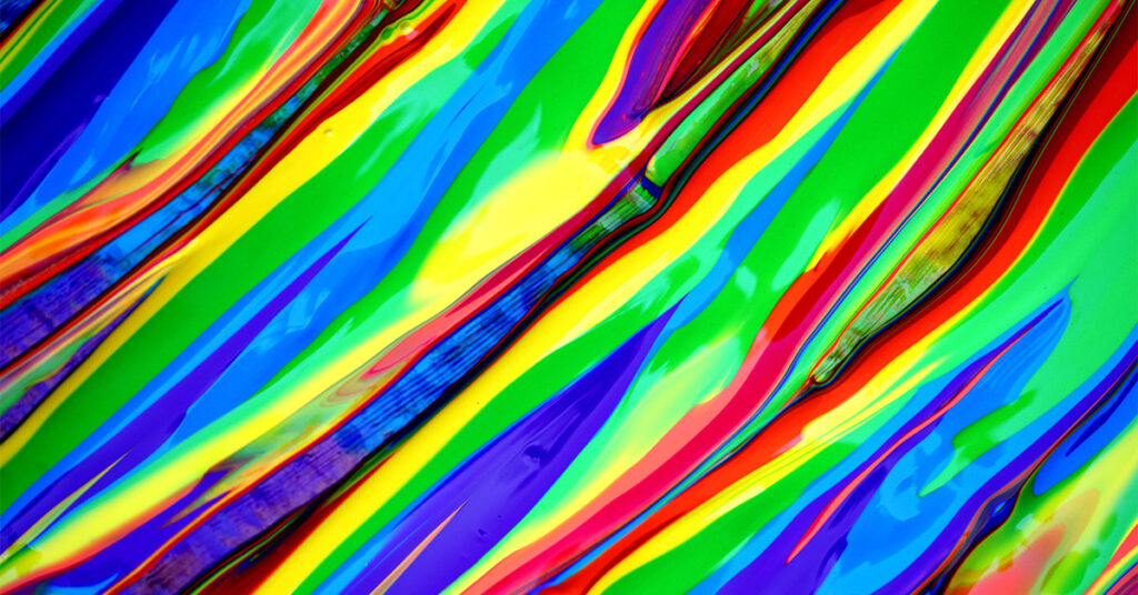 Rainbow Pride Abstract Art