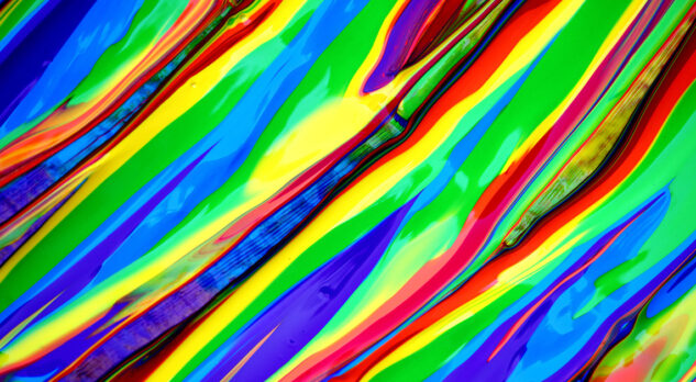 Rainbow Pride Abstract Art