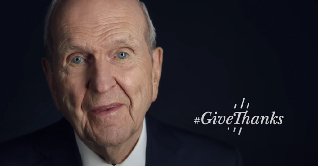Russell M Nelson GiveThanks